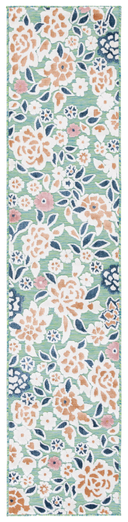 Safavieh Cabana Cbn485N Green/Navy Area Rug