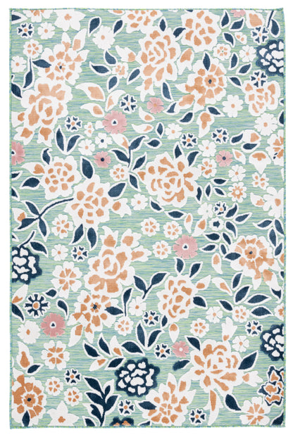 Safavieh Cabana Cbn485N Green/Navy Area Rug