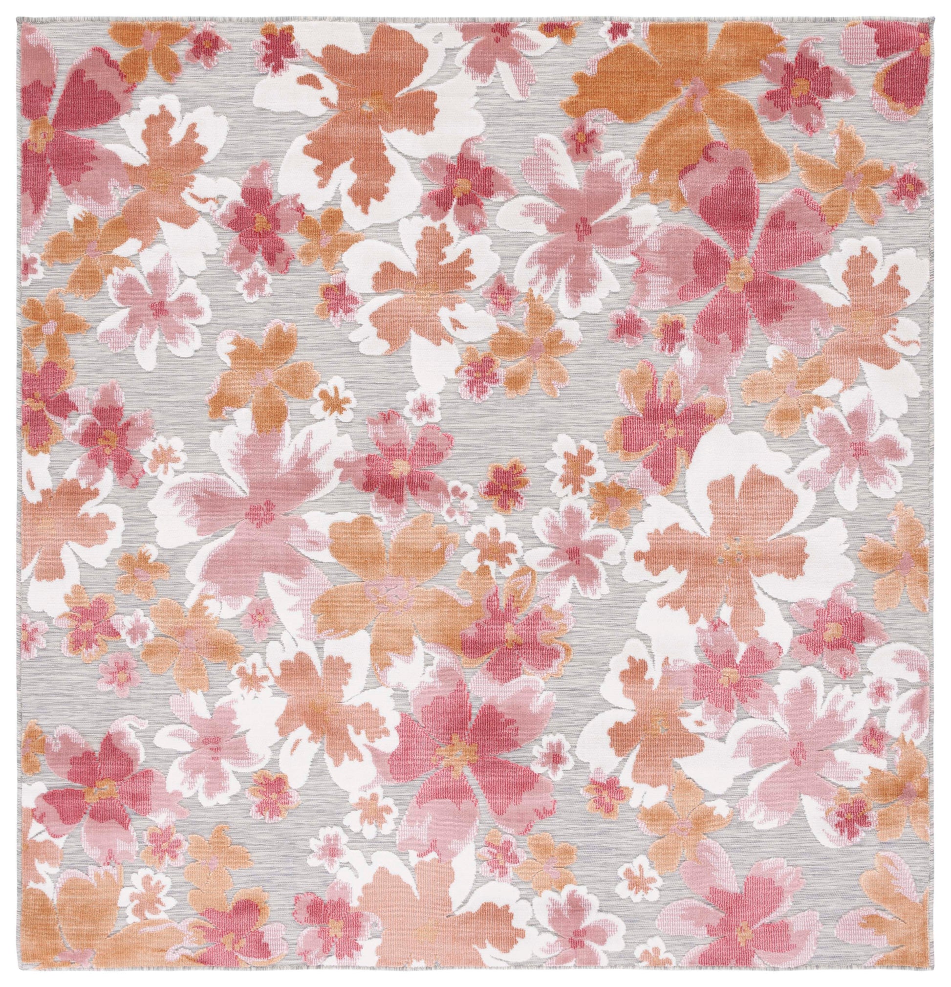 Safavieh Cabana Cbn488U Grey/Rose Area Rug