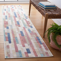 Safavieh Cabana Cbn531Q Red Aqua/Ivory Area Rug