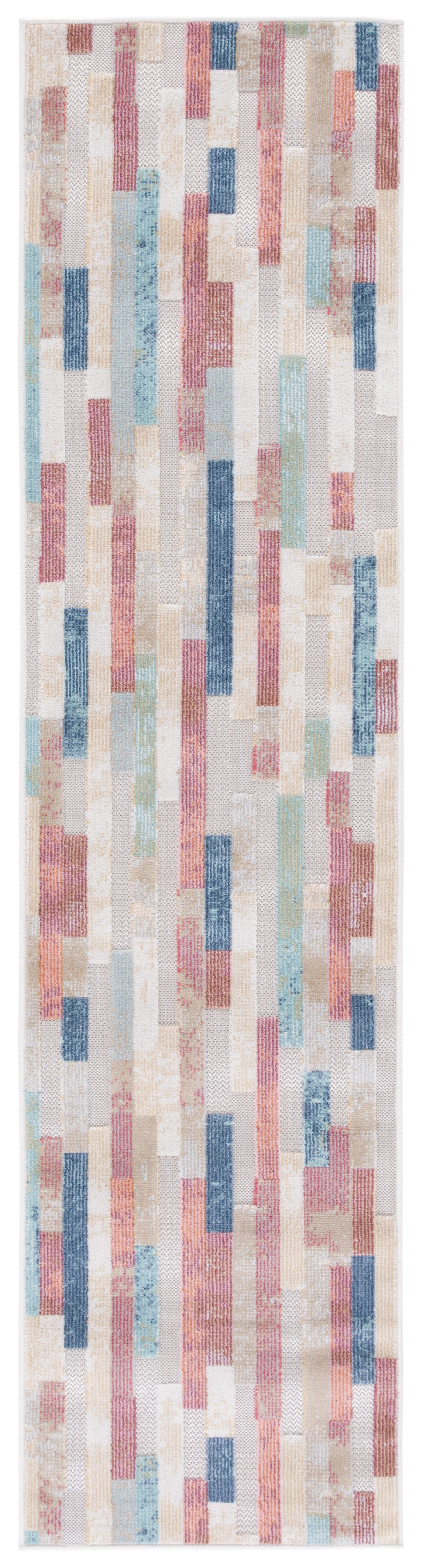 Safavieh Cabana Cbn531Q Red Aqua/Ivory Area Rug