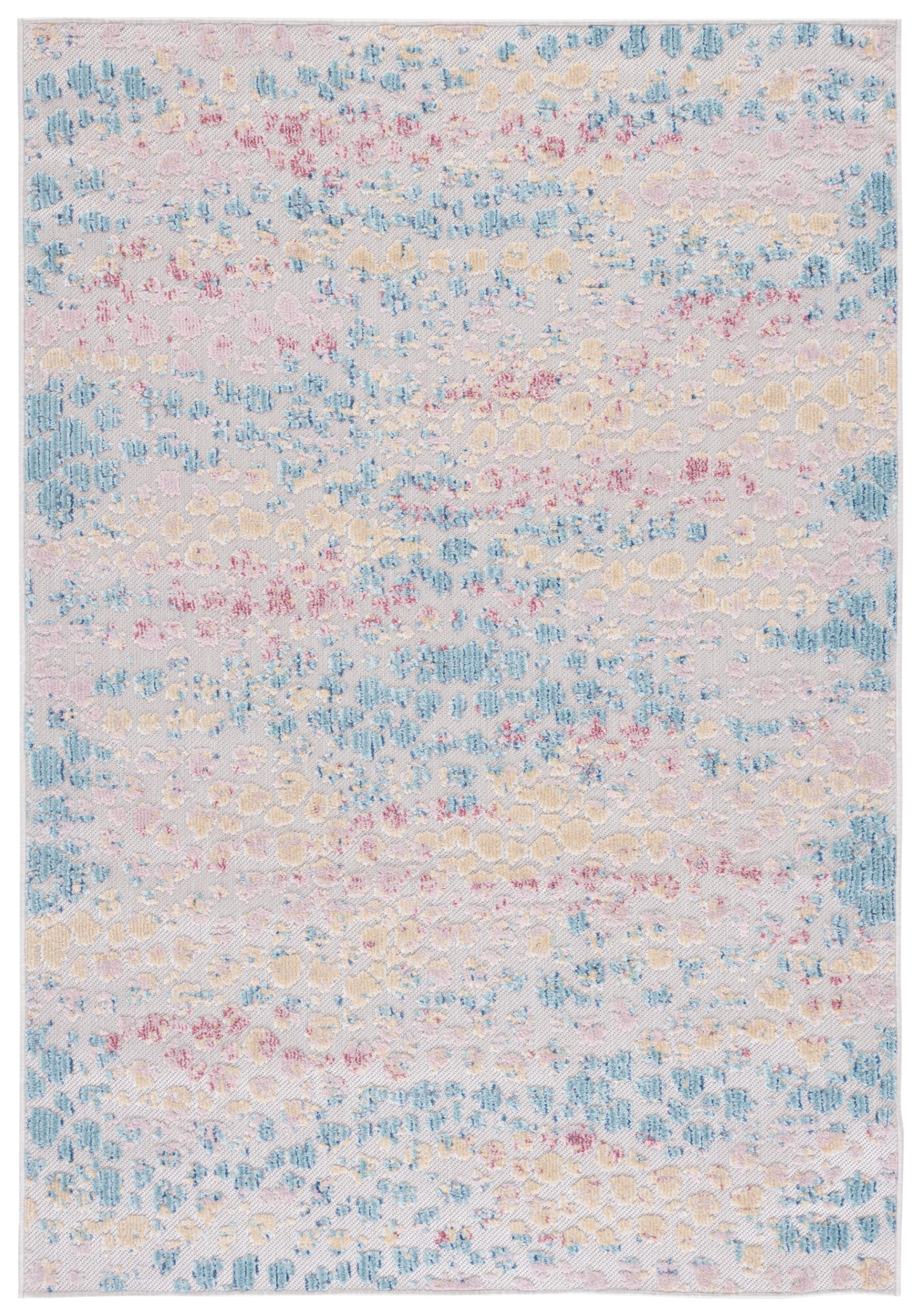 Safavieh Cabana Cbn533J Aqua/Pink Area Rug