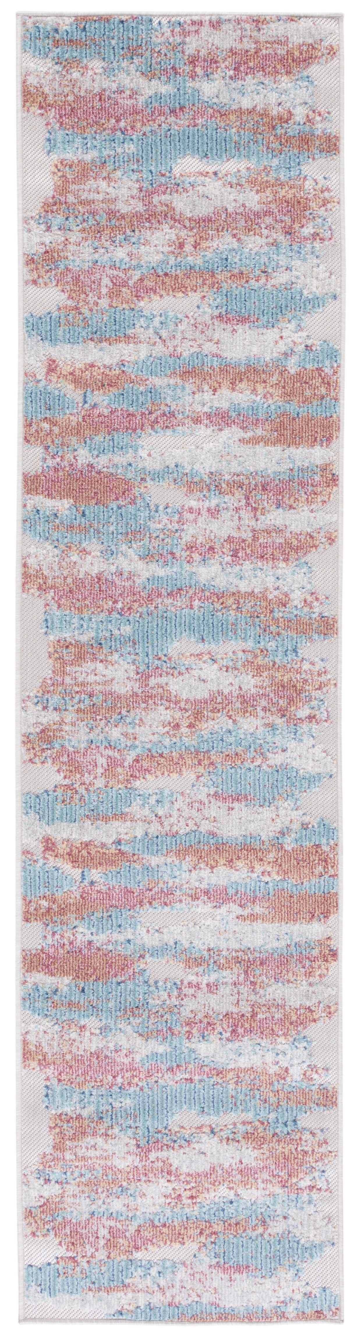 Safavieh Cabana Cbn561J Aqua/Pink Area Rug