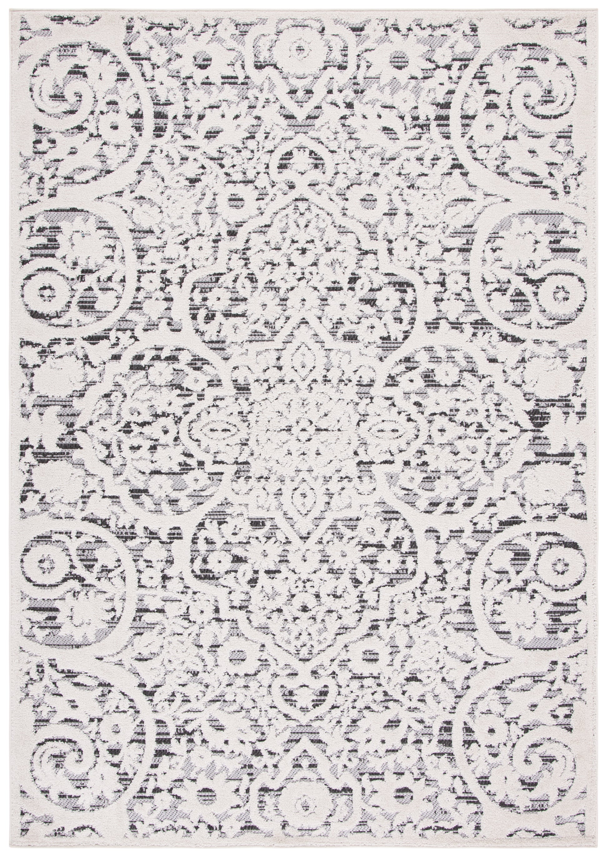 Safavieh Cabana Cbn656A Ivory/Grey Area Rug