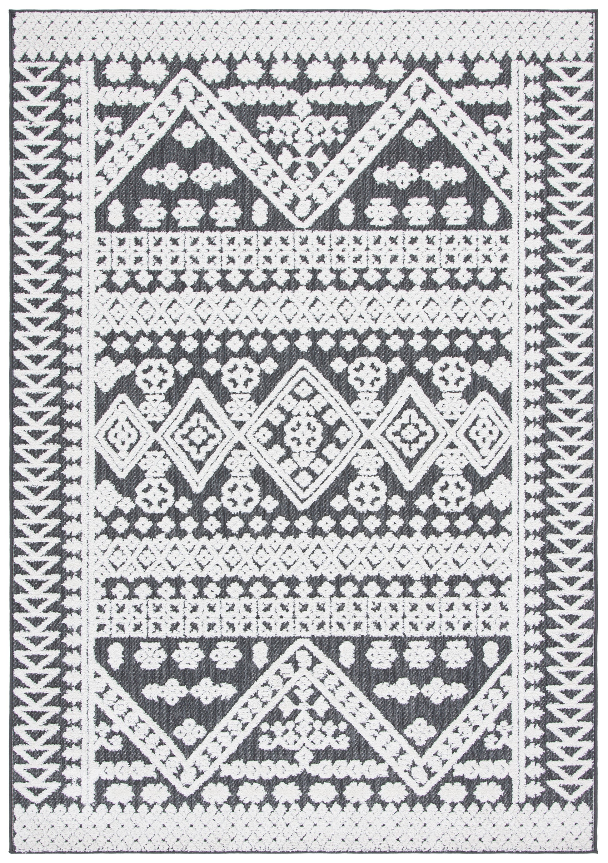 Safavieh Cabana Cbn658A Ivory/Grey Area Rug