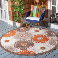 Safavieh Cabana Cbn676C Beige/Orange Area Rug