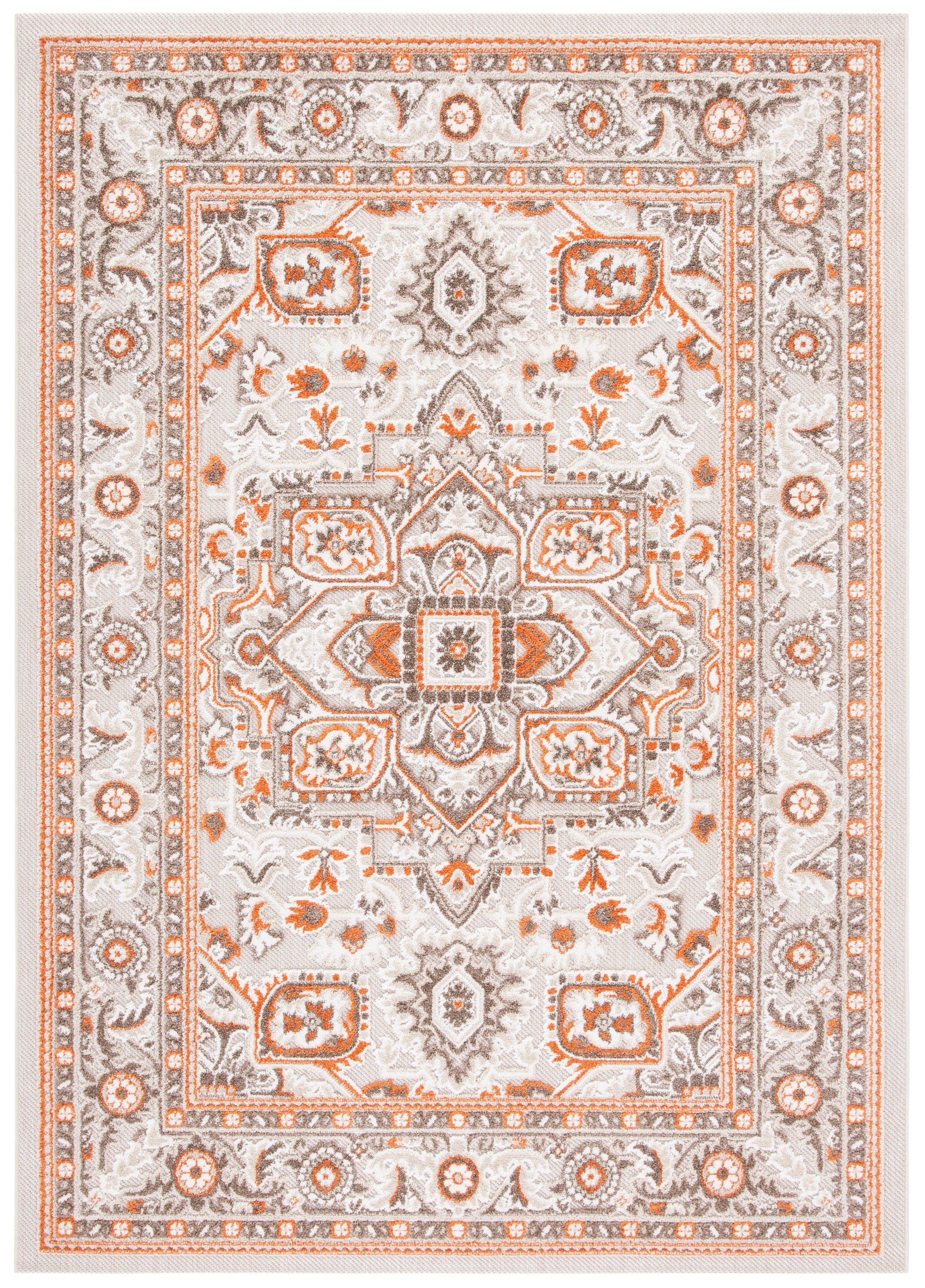 Safavieh Cabana Cbn680B Beige/Orange Area Rug