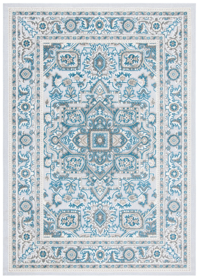 Safavieh Cabana Cbn680N Navy/Grey Rug.