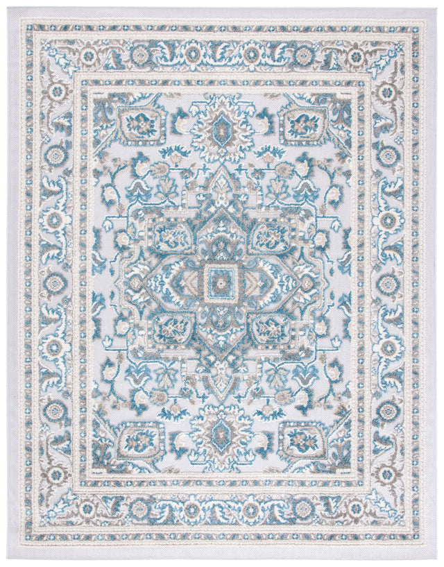 Safavieh Cabana Cbn680N Navy/Grey Rug.