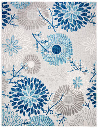 Safavieh Cabana Cbn832F Grey/Blue Area Rug