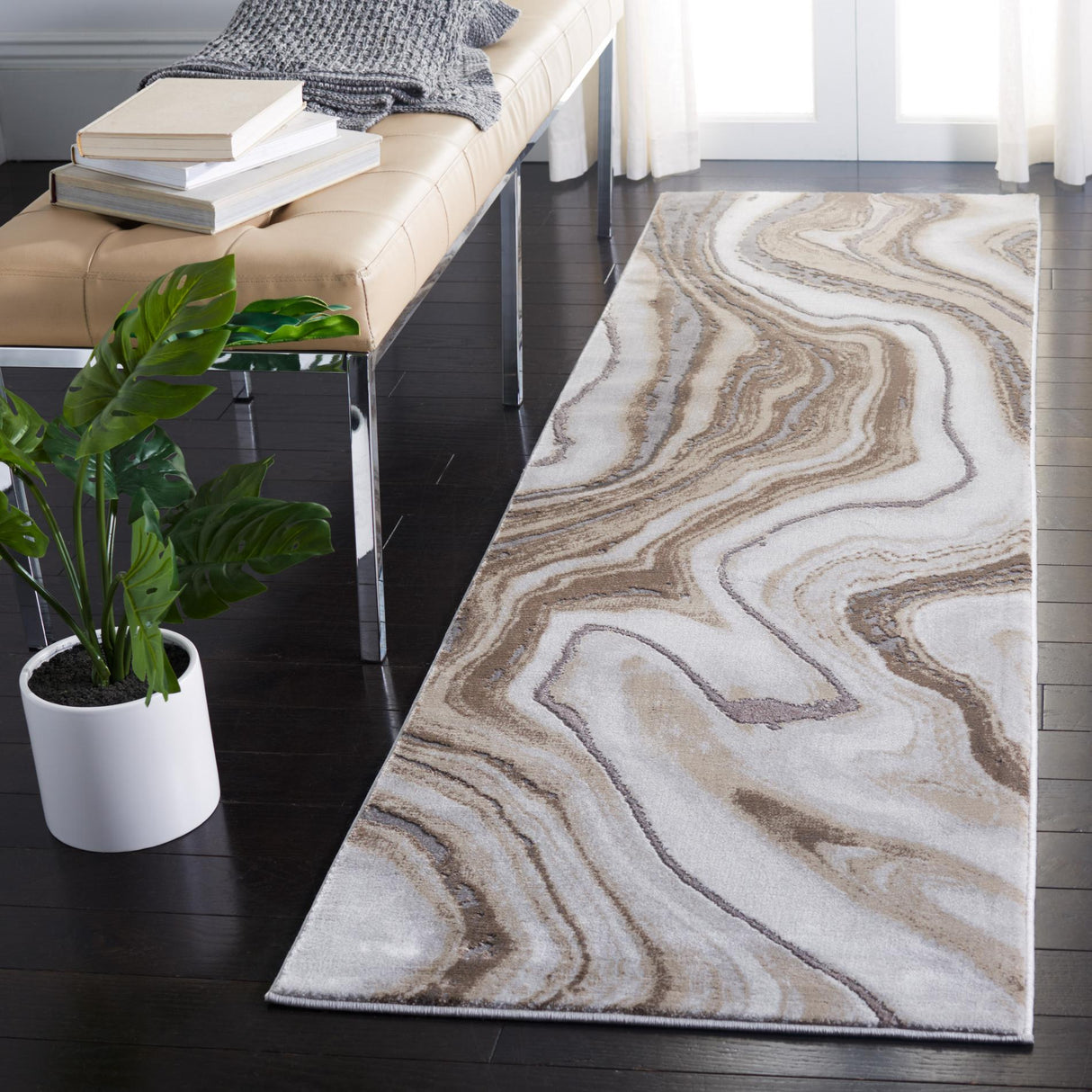 Safavieh Craft Cft819D Gold/Grey Rug.