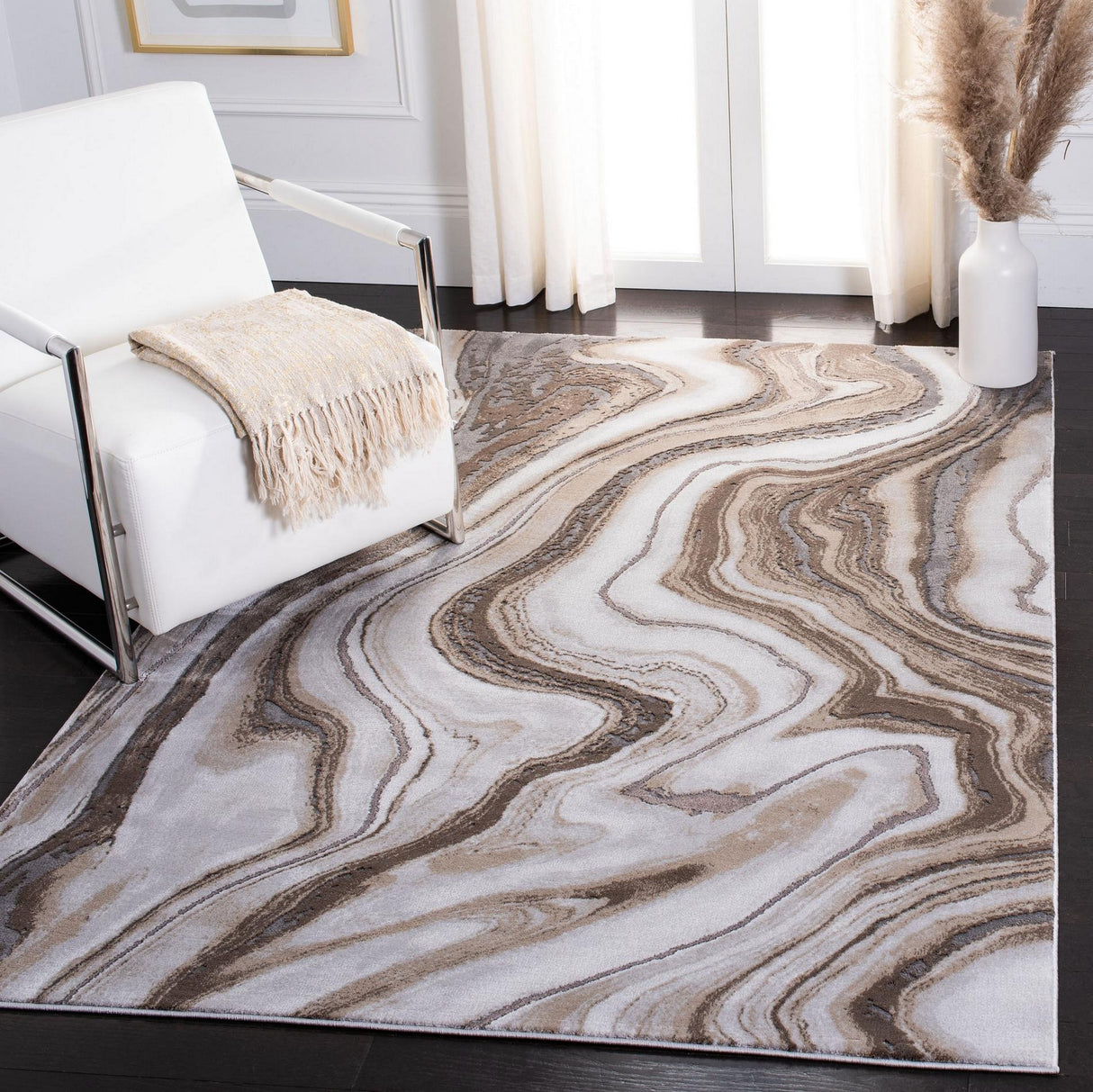 Safavieh Craft Cft819D Gold/Grey Rug.