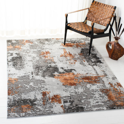 Safavieh Craft Cft820P Grey/Orange Area Rug