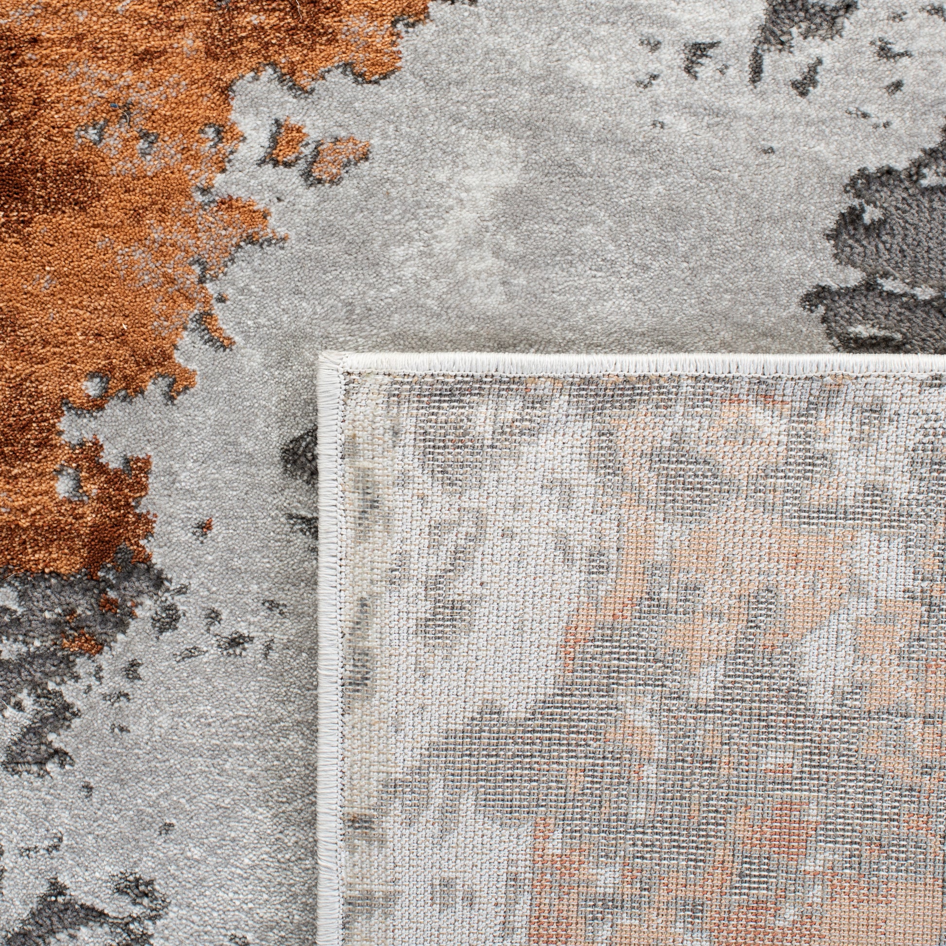 Safavieh Craft Cft820P Grey/Orange Area Rug