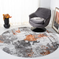 Safavieh Craft Cft820P Grey/Orange Area Rug