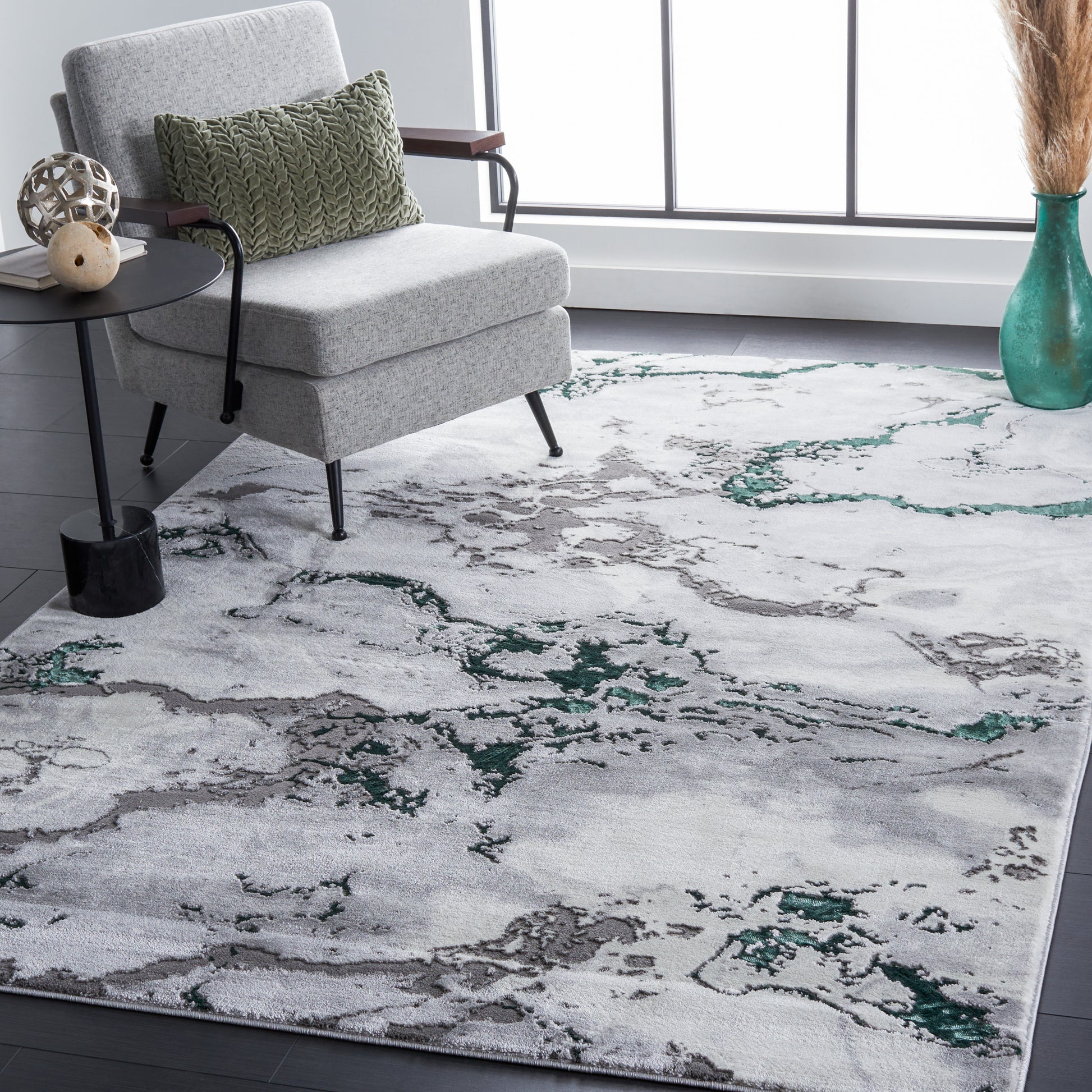 Safavieh Craft Cft860G Grey/Green Area Rug