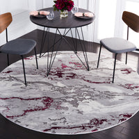 Safavieh Craft Cft860H Grey/Wine Area Rug