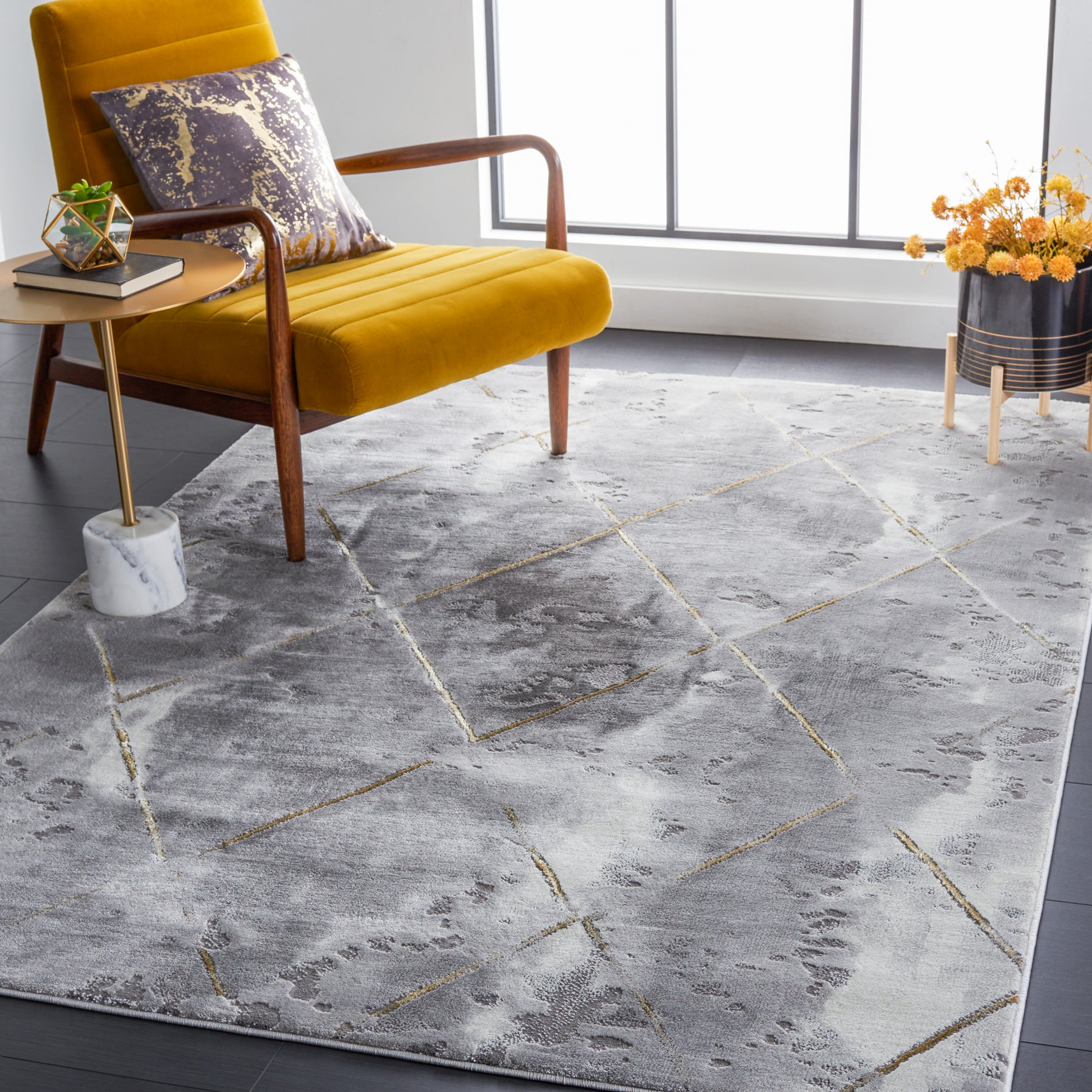 Safavieh Craft Cft862F Grey/Gold Area Rug