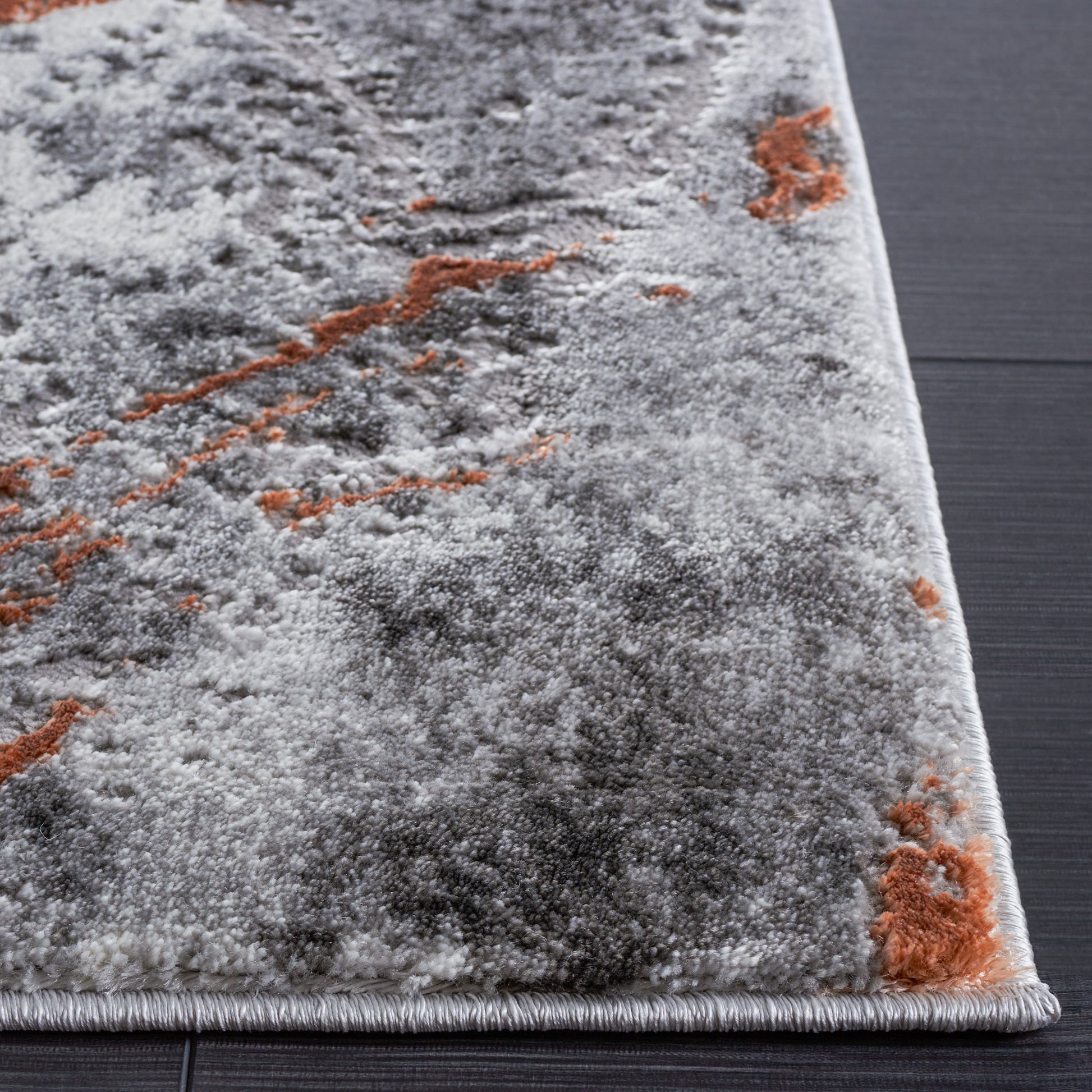 Safavieh Craft Cft864K Grey/Orange Area Rug