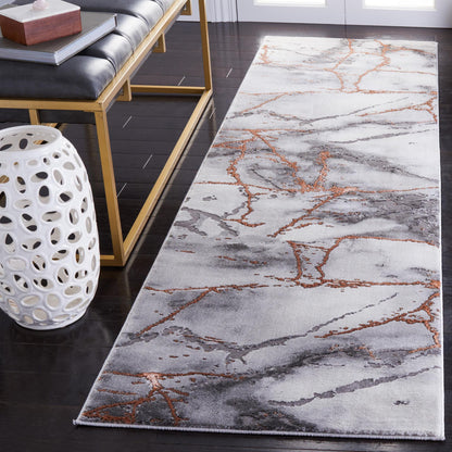 Safavieh Craft Cft877P Grey/Orange Area Rug