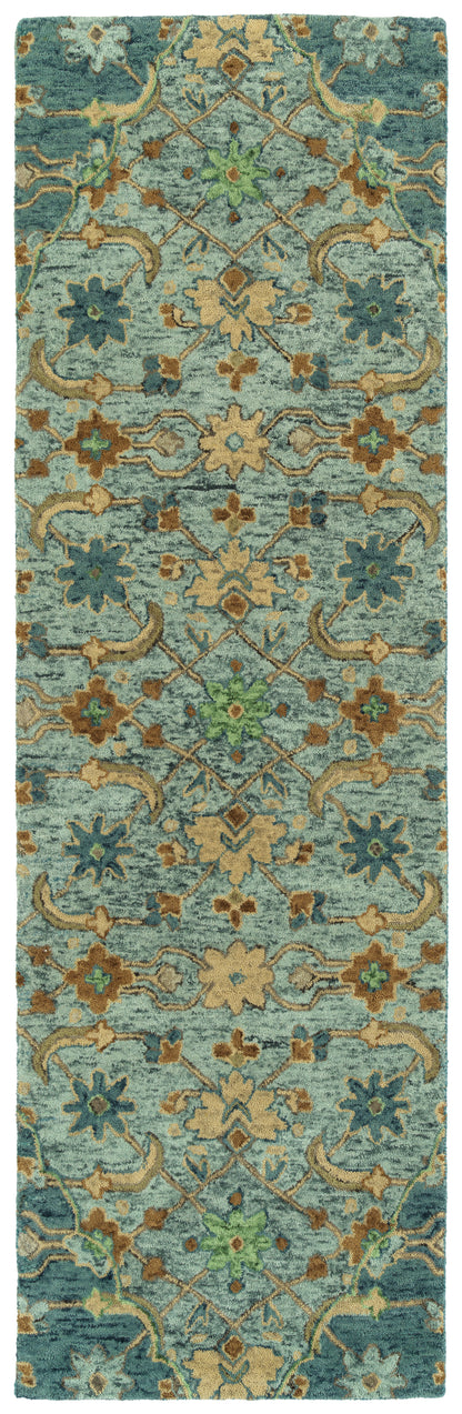 Kaleen Chancellor Cha12-79 Lt Blue, Denim, Sand, Brown Area Rug