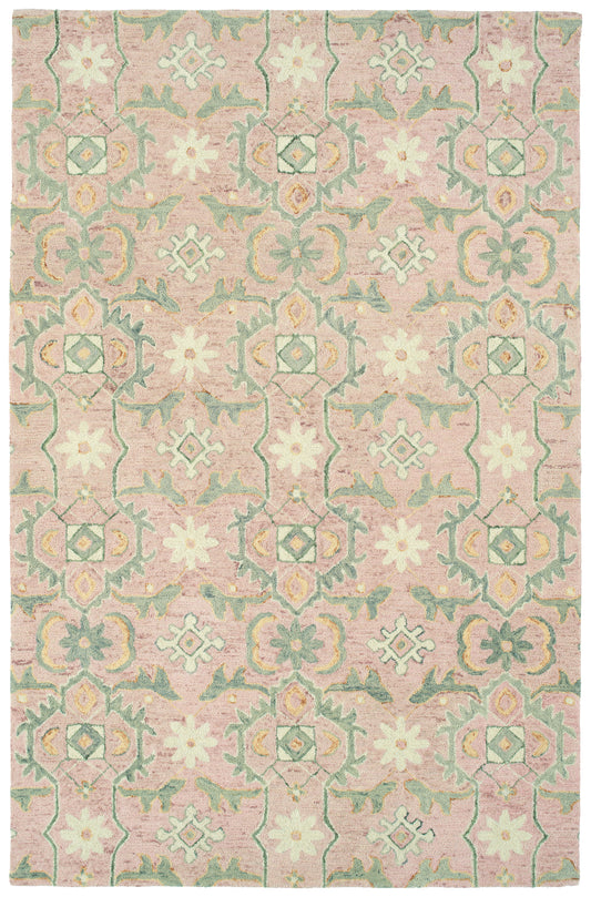 Kaleen Chancellor Cha14-117 Lt Pink, Sage, Ivory, Sand Area Rug