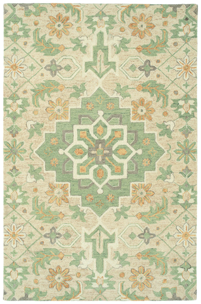 Kaleen Chancellor Cha15-29 Sand, Sage, Orange, Ivory Area Rug