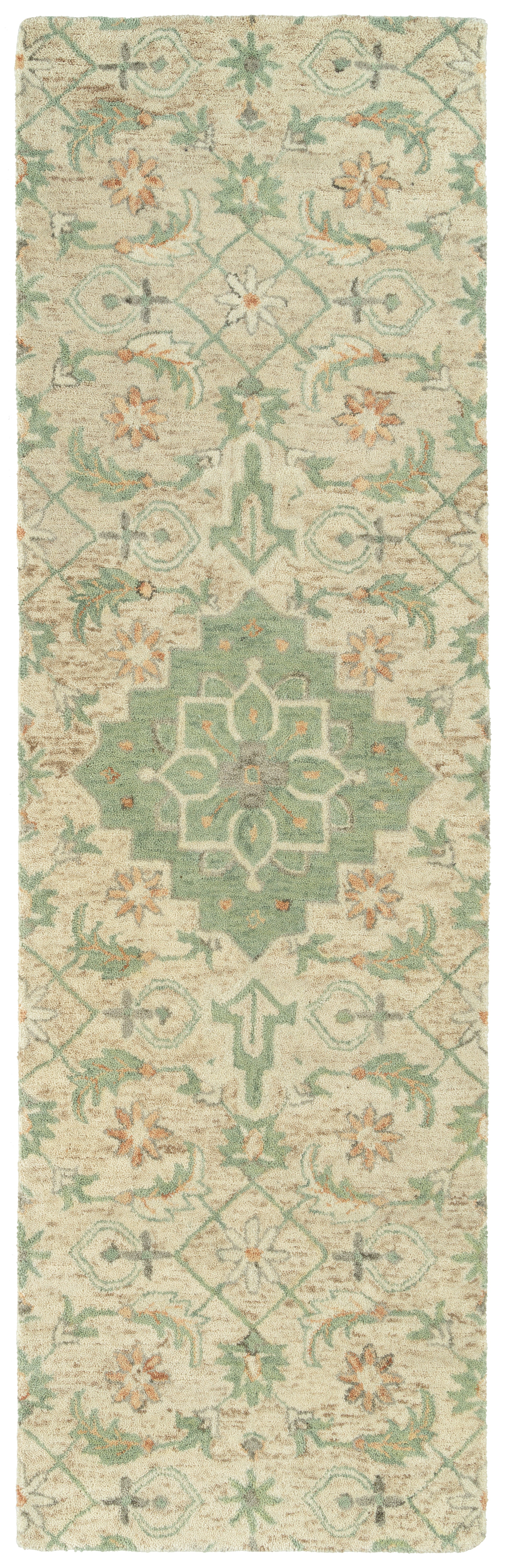 Kaleen Chancellor Cha15-29 Sand, Sage, Orange, Ivory Area Rug