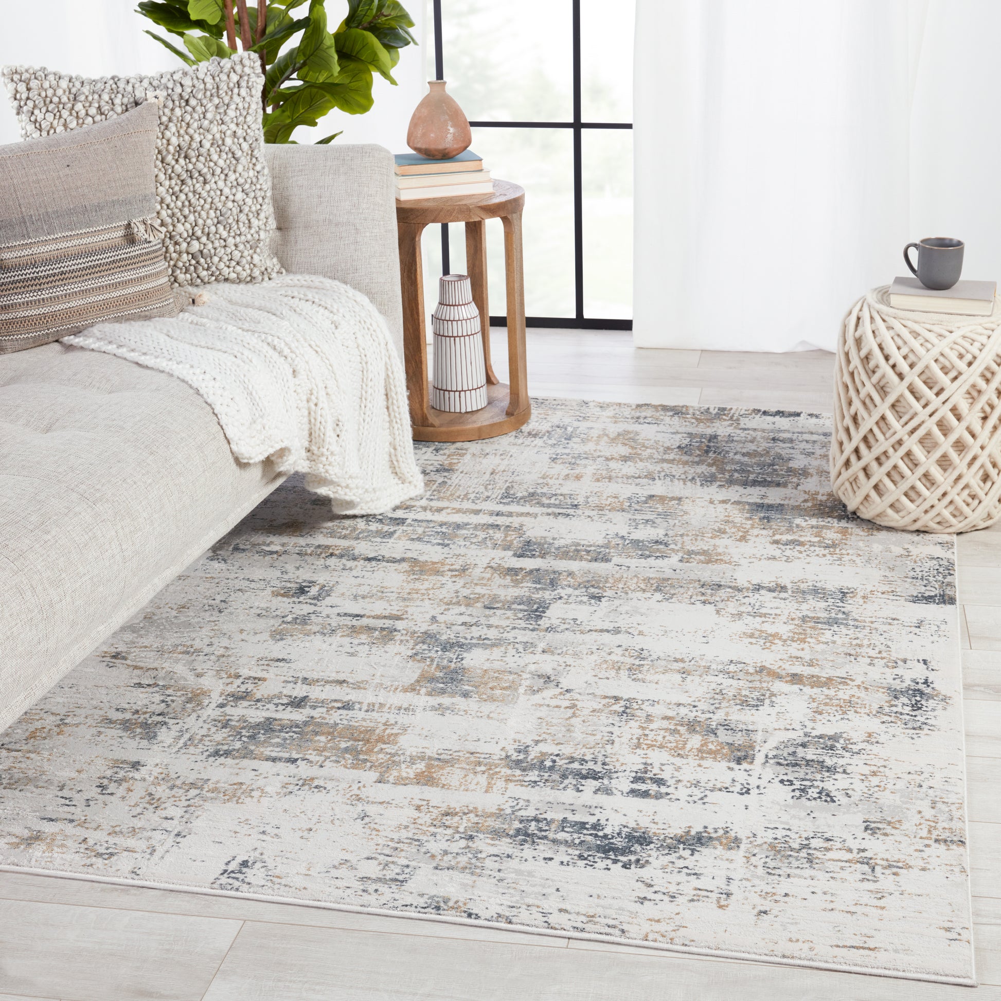 Jaipur Cirque Gesine Ciq42 Light Gray/Gold Area Rug