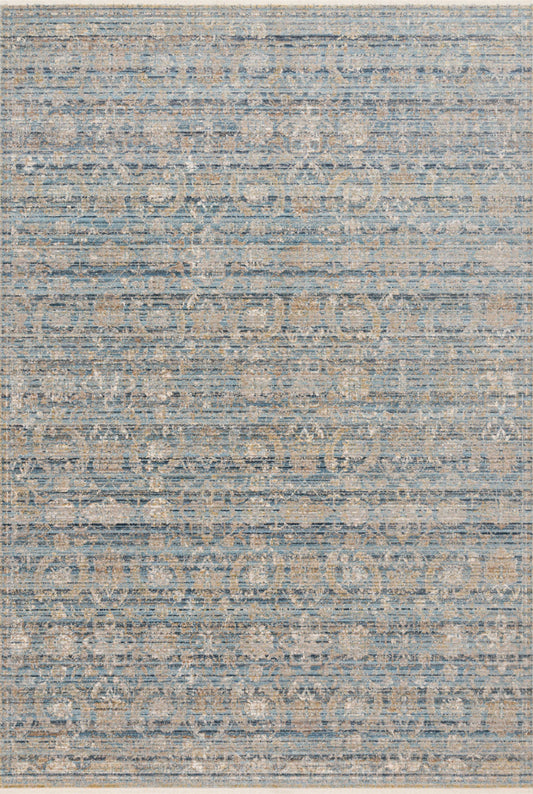 Loloi Claire Cle-03 Ocean/Gold Area Rug