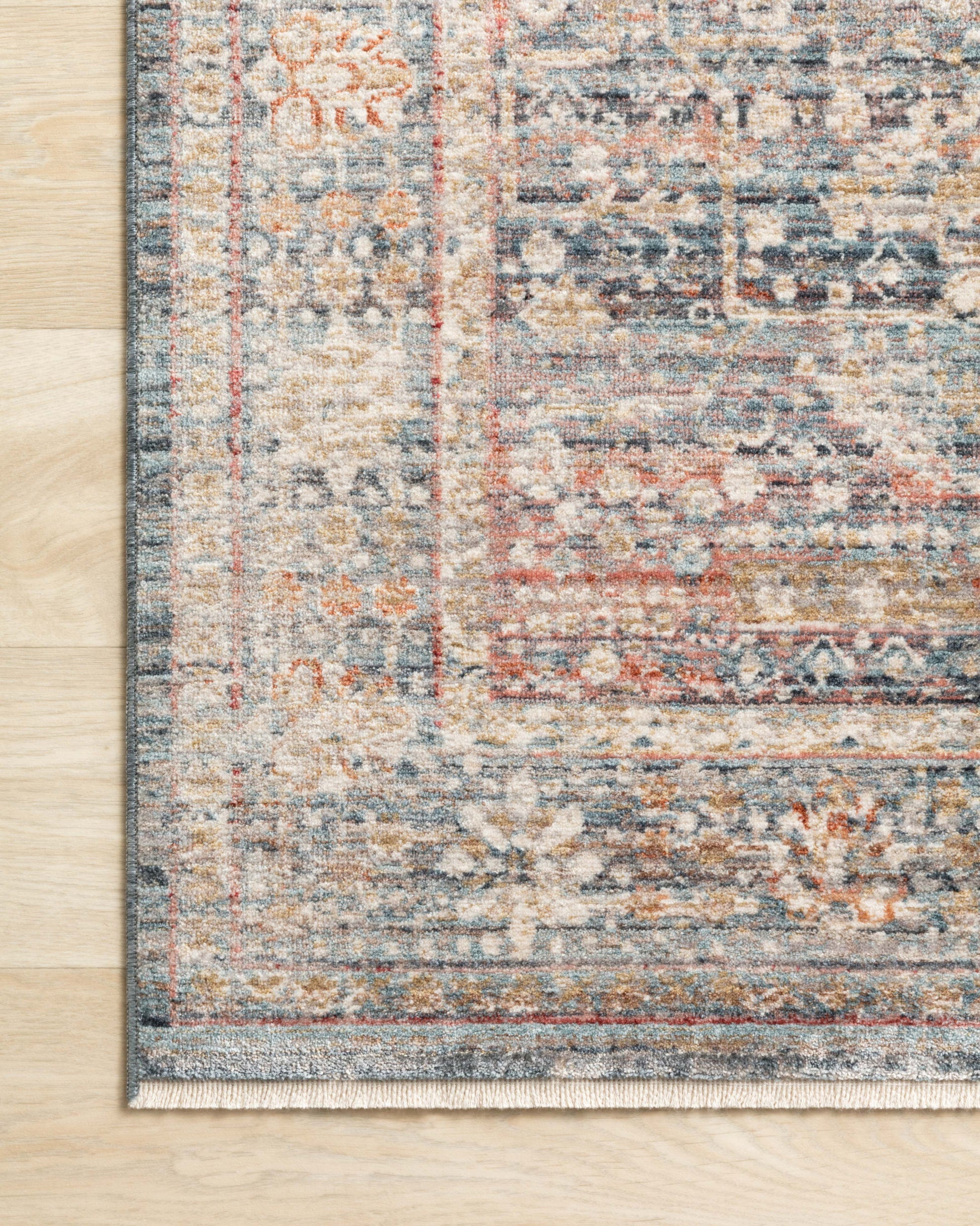 Loloi Claire Cle-06 Blue/Sunset Area Rug