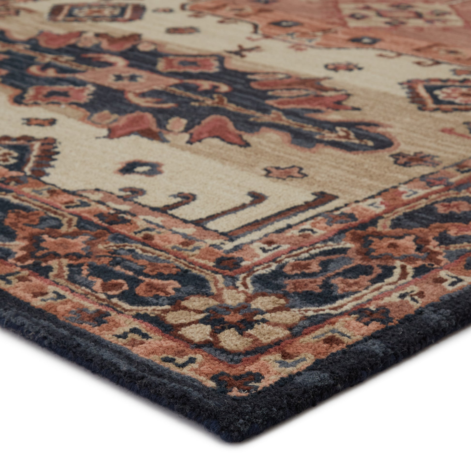 Jaipur Cardamom Idina Com09 Pink/Dark Blue Area Rug