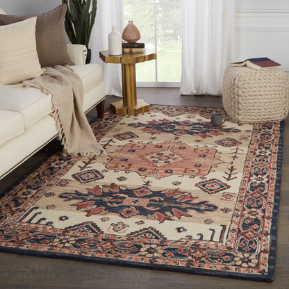 Jaipur Cardamom Idina Com09 Pink/Dark Blue Area Rug