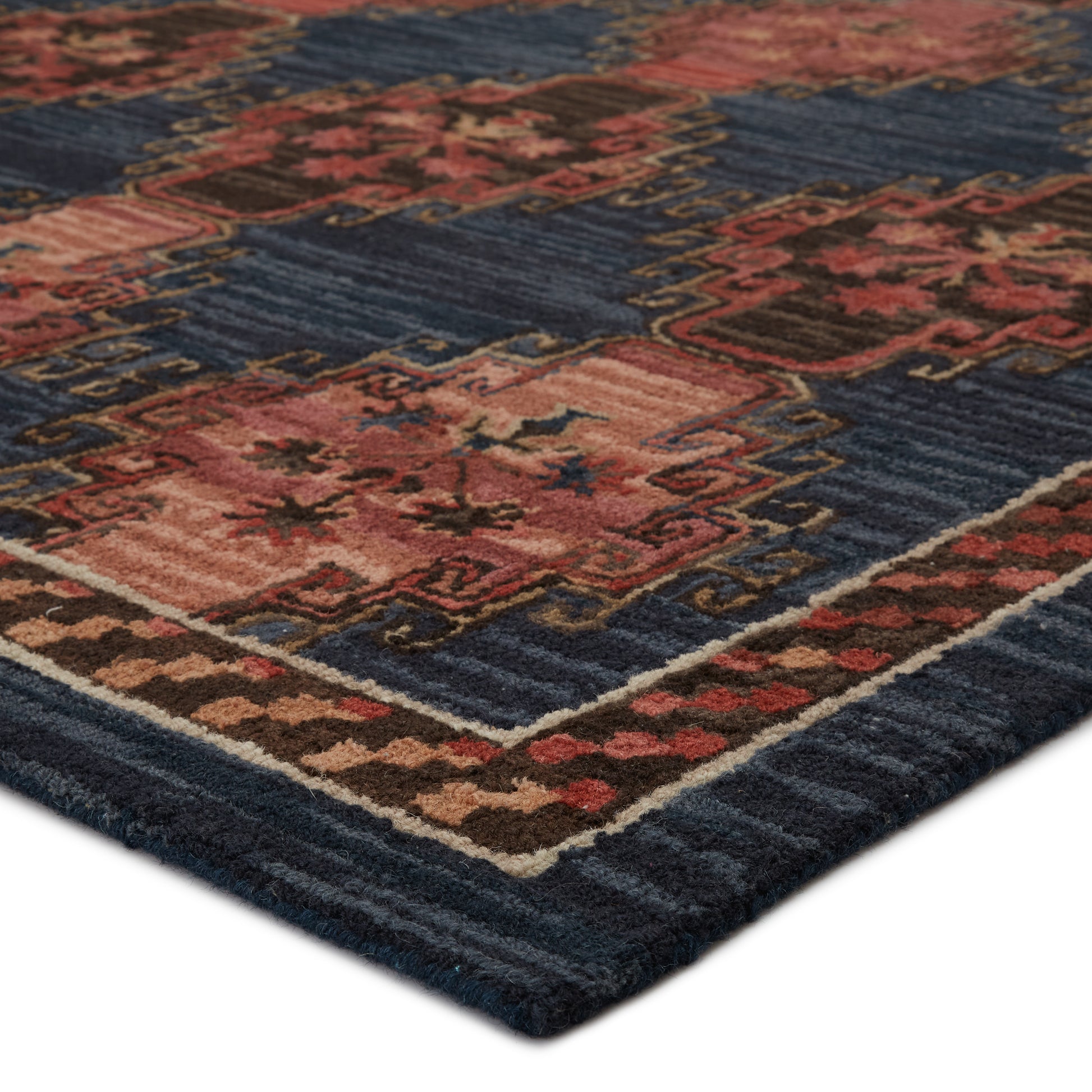 Jaipur Cardamom Kyoto Com11 Dark Blue/Pink Area Rug