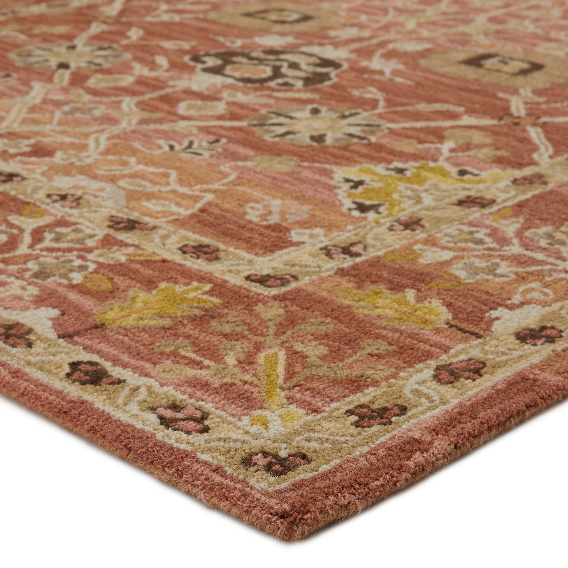 Jaipur Cardamom Ahava Com12 Pink/Gold Area Rug