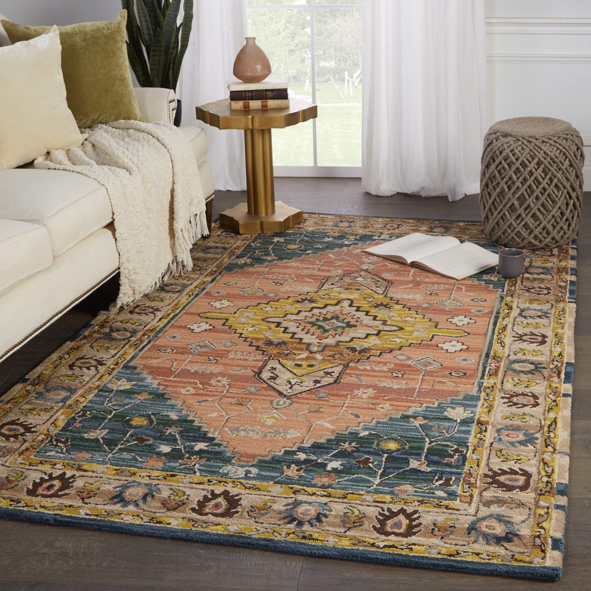 Jaipur Cardamom Seraphina Com13 Pink/Yellow Area Rug