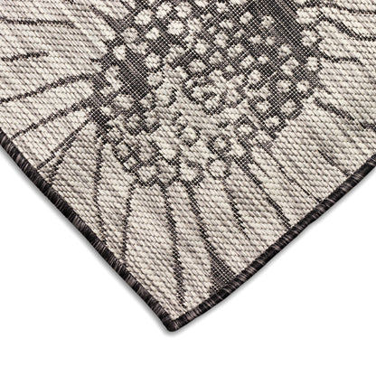 Liora Manne Carmel Sunflower Field 8483/48 Black Area Rug