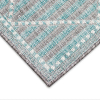 Liora Manne Malibu Checker Diamond 8225/04 Blue Area Rug