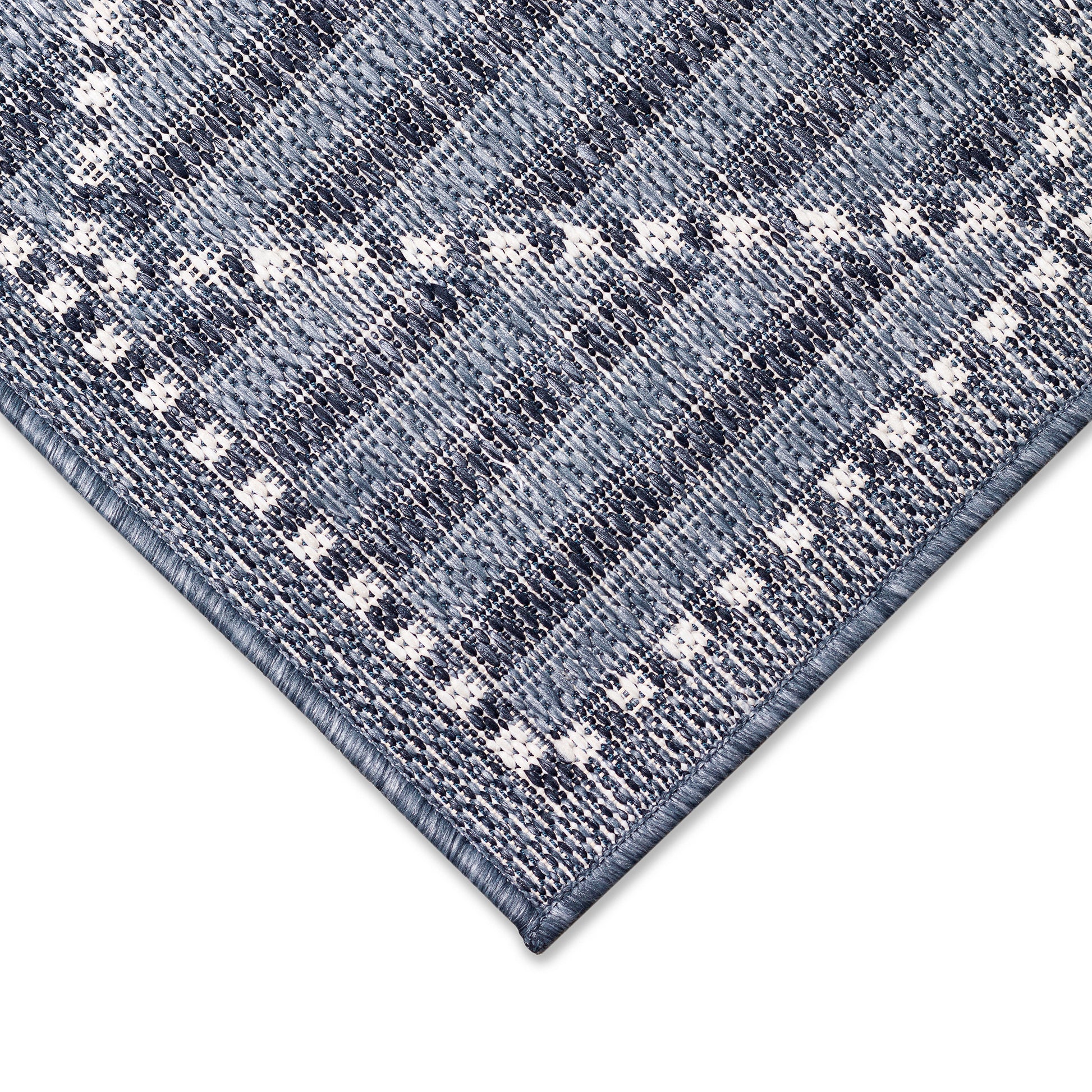 Liora Manne Malibu Checker Diamond 8225/33 Navy Area Rug