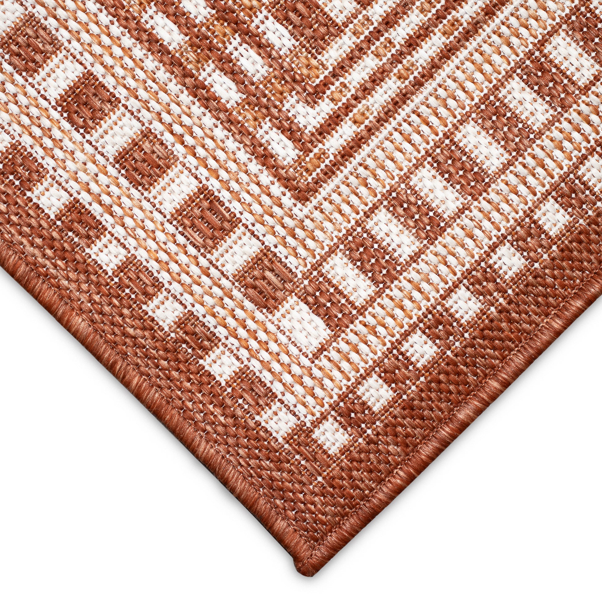 Liora Manne Malibu Etched Border 8228/17 Rust Area Rug