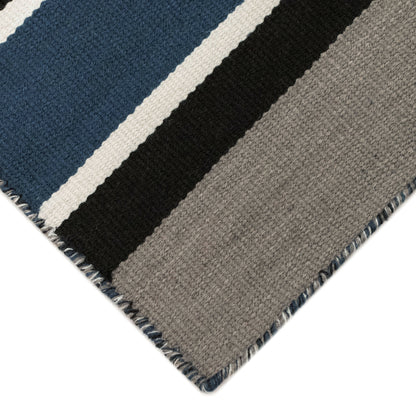 Liora Manne Sorrento Cabana Stripe 6310/33 Navy Area Rug