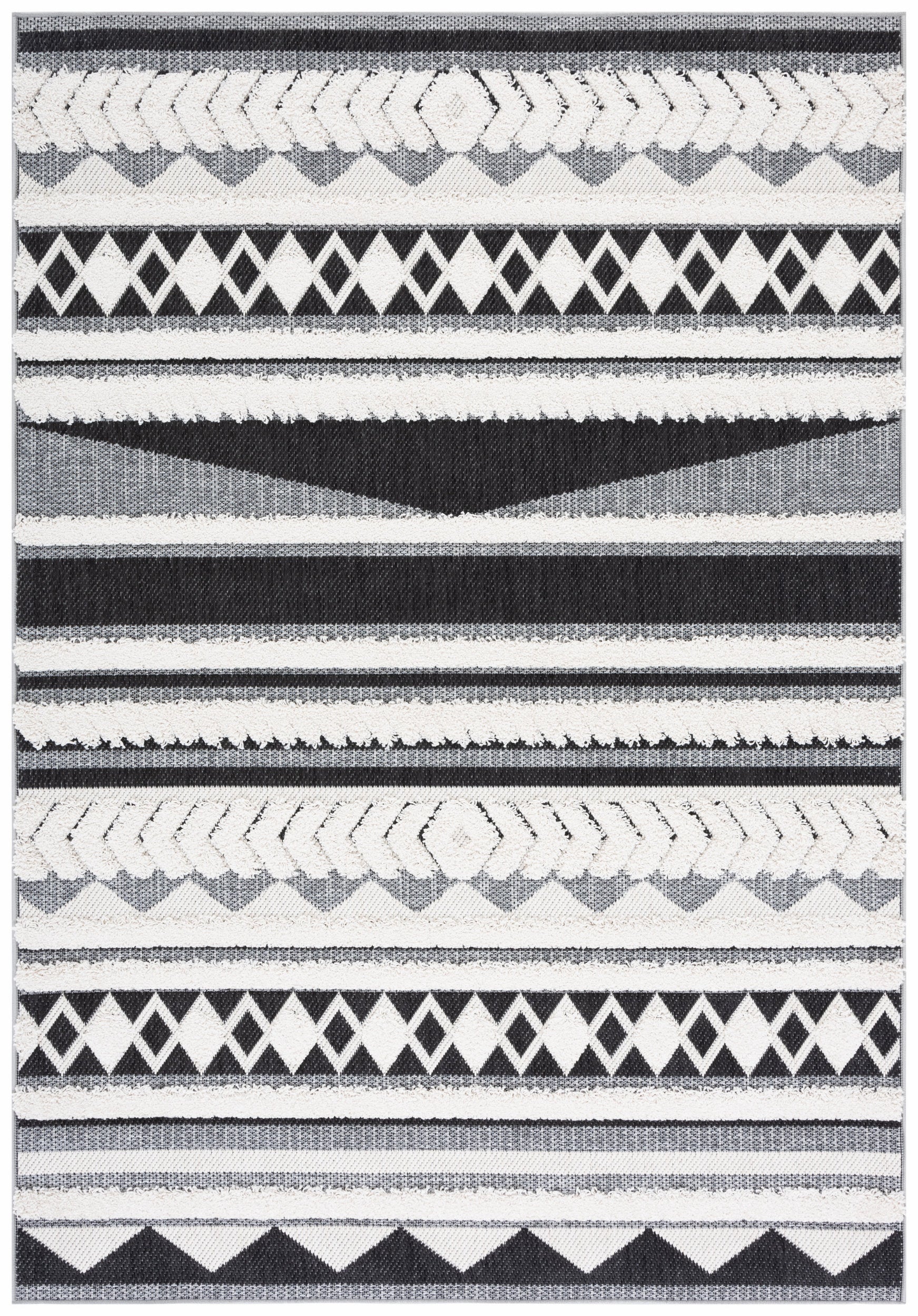 Safavieh Cottage Cot204A Ivory/Black Area Rug