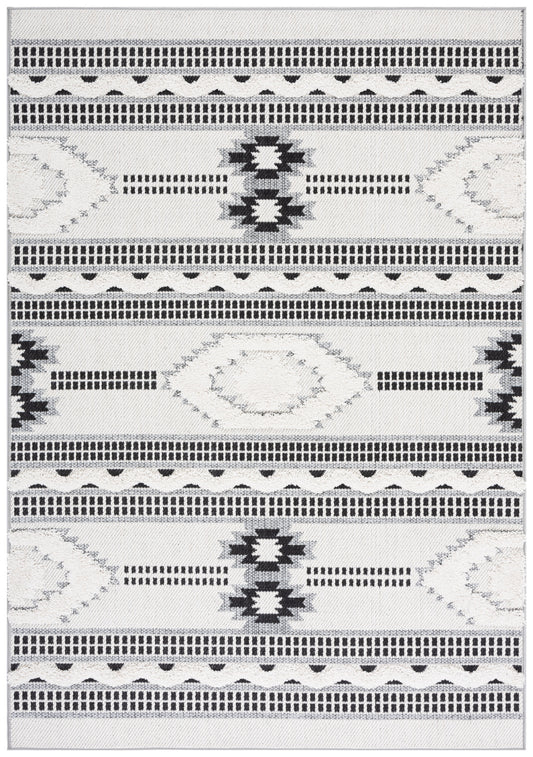 Safavieh Cottage Cot206B Ivory/Black Area Rug