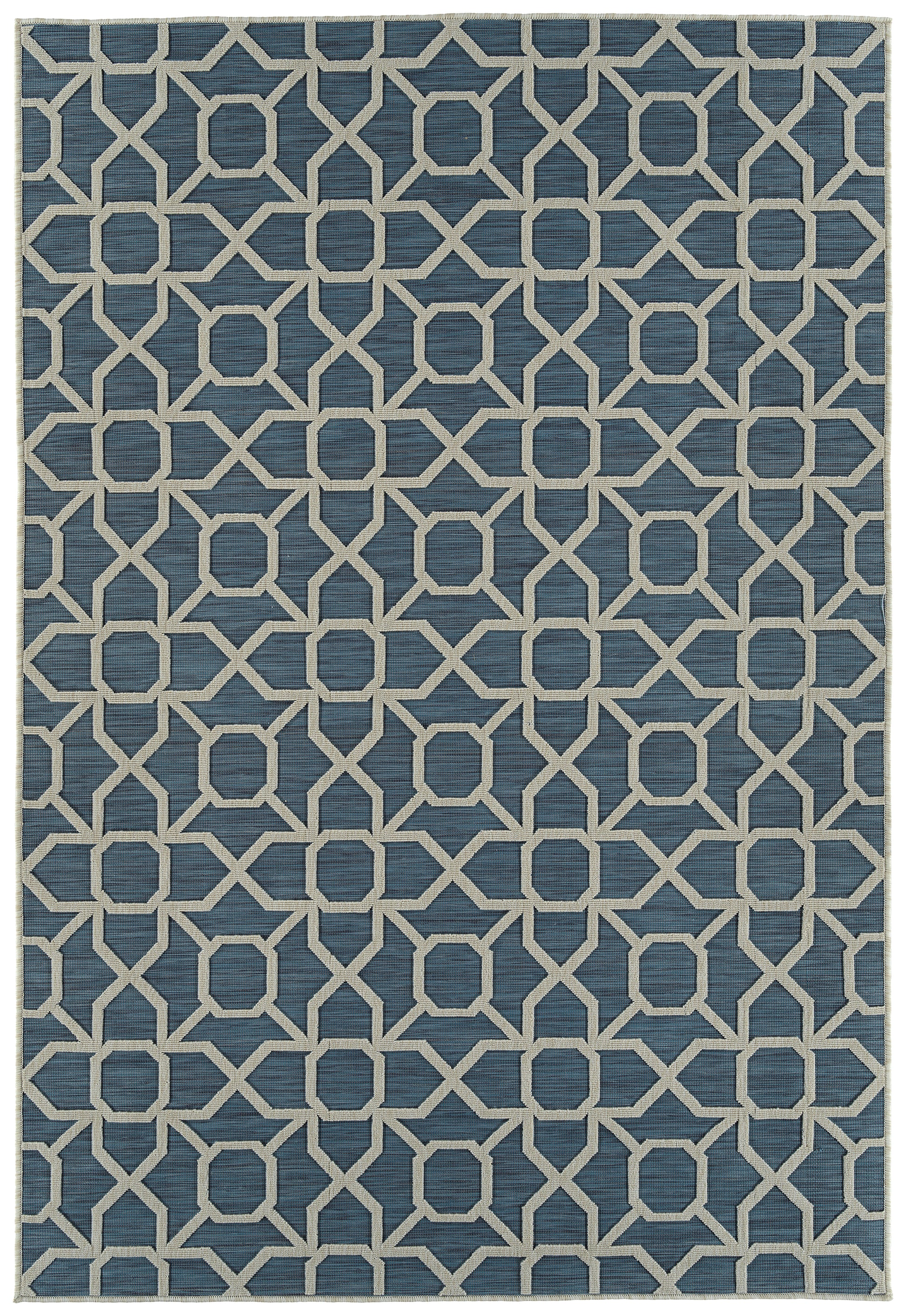 Kaleen Cove Cov01-17 Blue, Ivory, Navy Area Rug