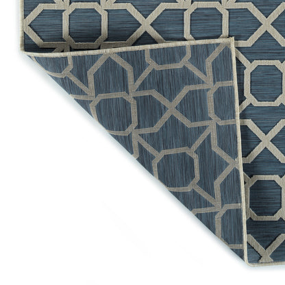 Kaleen Cove Cov01-17 Blue, Ivory, Navy Area Rug