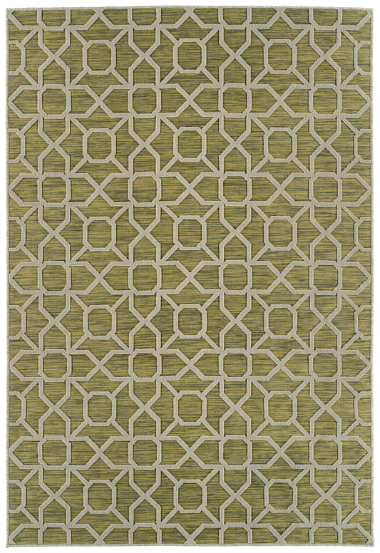 Kaleen Cove Cov01-96 Lime, Green, Vory, Emerald Area Rug