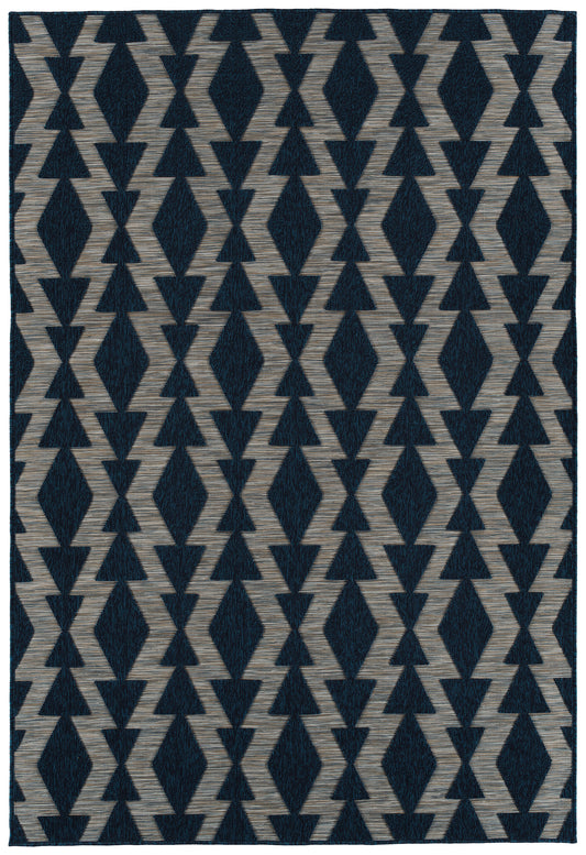 Kaleen Cove Cov04-22 Navy, Sand, Ivory Area Rug