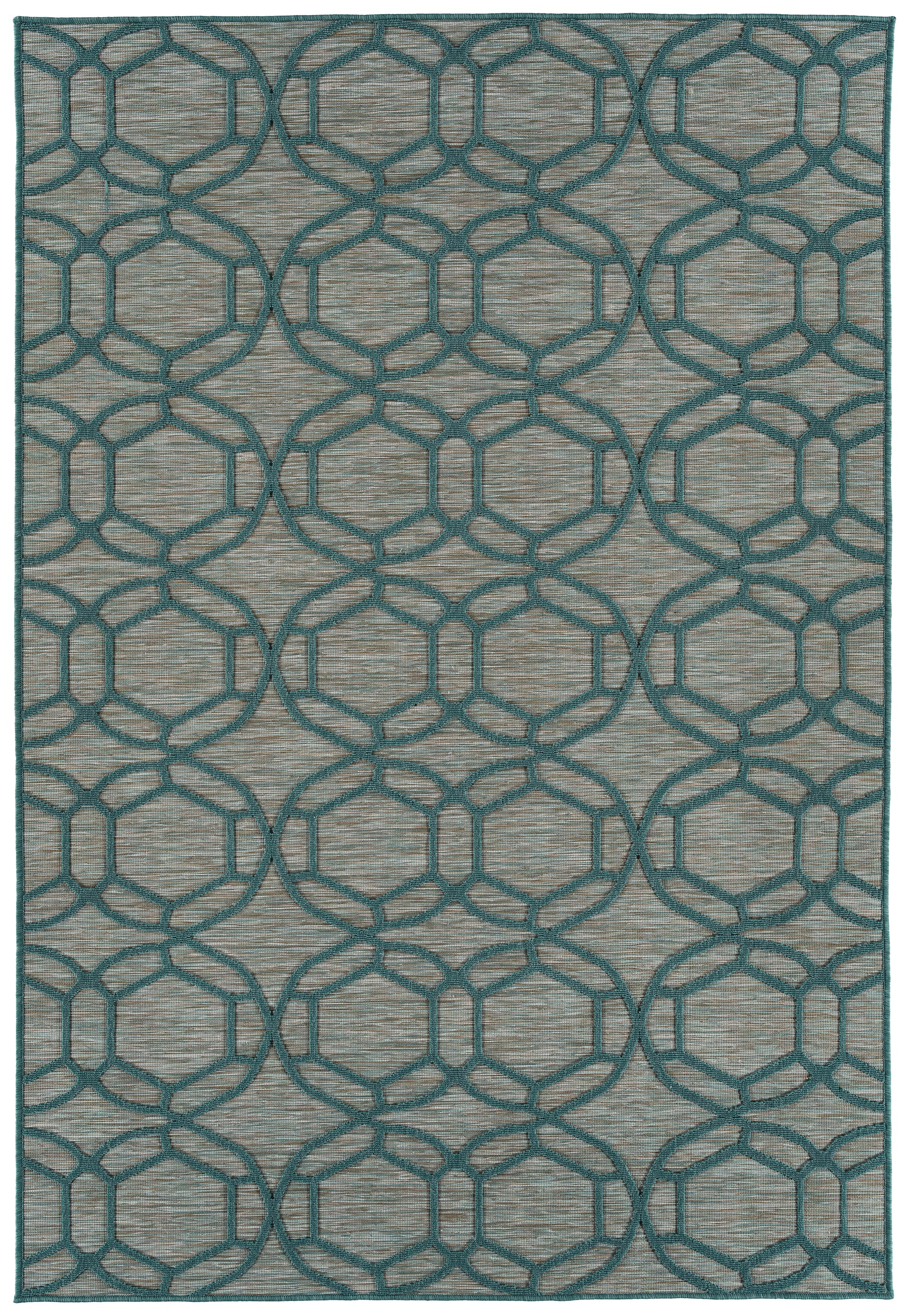 Kaleen Cove Cov05-91 Teal, Ivoy, Sand Area Rug