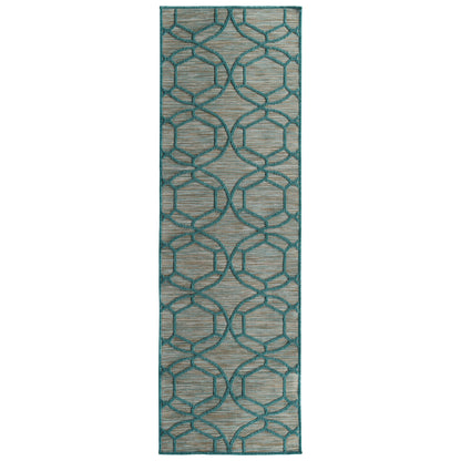 Kaleen Cove Cov05-91 Teal, Ivoy, Sand Area Rug