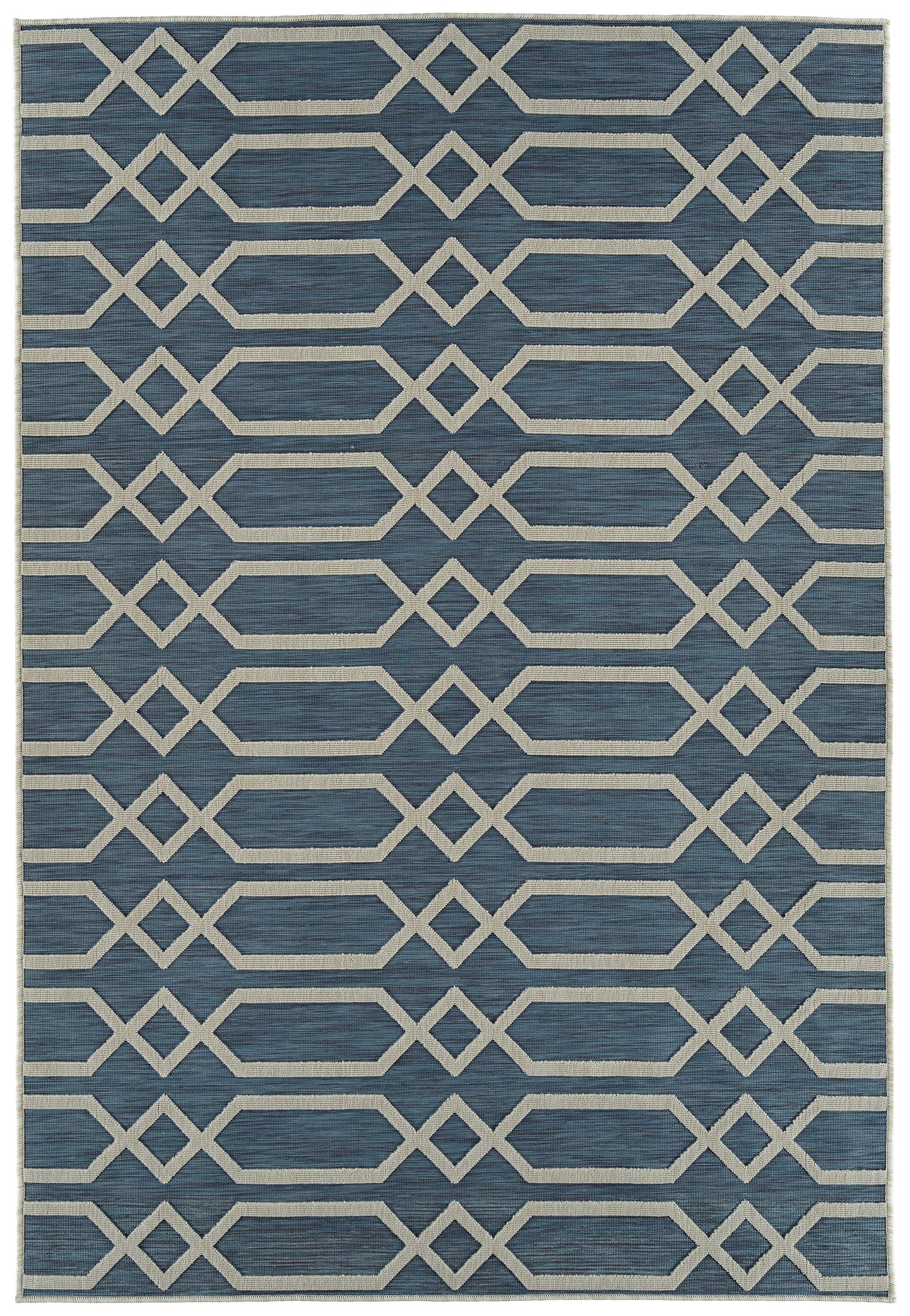 Kaleen Cove Cov06-17 Blue, Ivory, Navy Area Rug